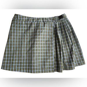 Wild Fable Plaid Pleated Mini Skirt XL